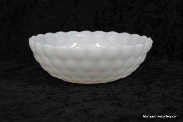 Appraisal: Vintage Anchor Hocking Milk Glass ''Bubble'' BowlThis is for a