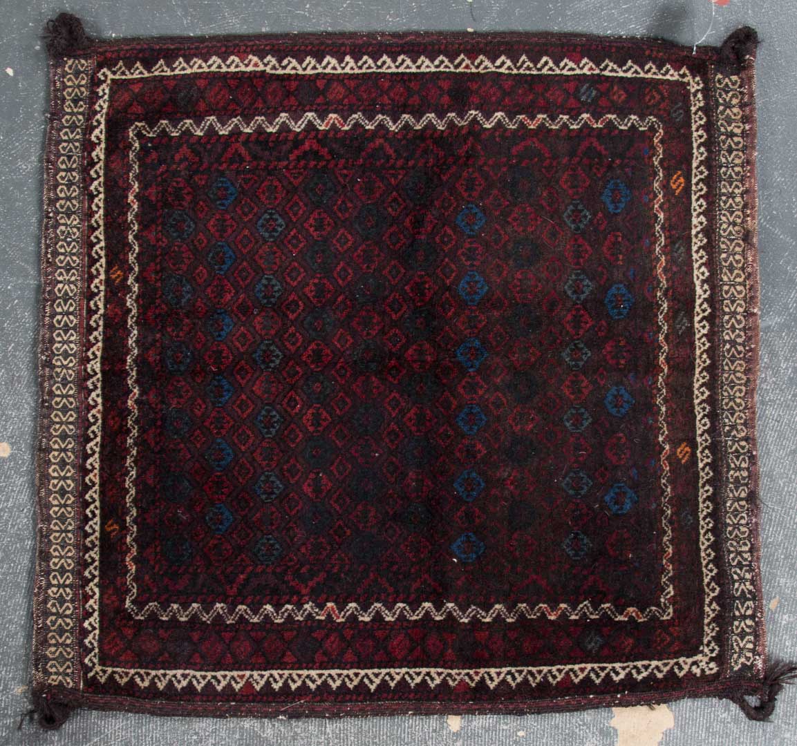 Appraisal: Afghani Belouch saddle bag approx x Afghanistan circa