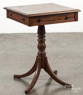 Appraisal: Regency mahogany one - drawer stand early th c ''