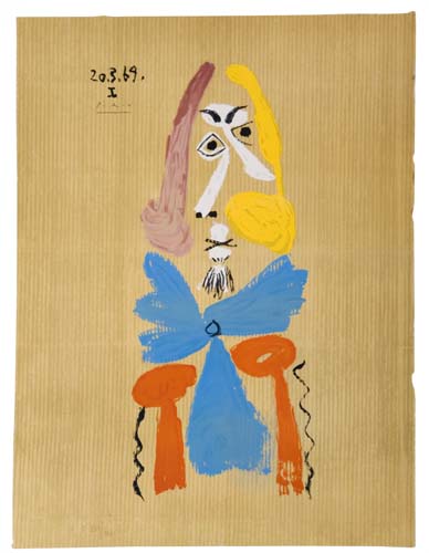 Appraisal: PABLO PICASSO after Les Portraits Imaginaires Color lithograph x mm