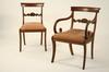 Appraisal: CHAIRS - Set of six Federal period mahogany dining chairs