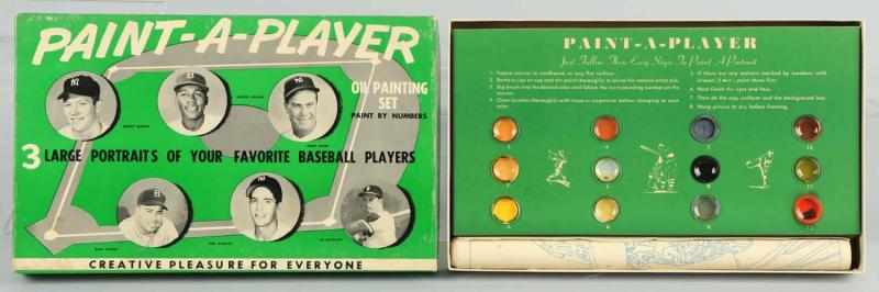 Appraisal: M M Enterprises Paint-A-Player Baseball Set Set A- Yogi Berra