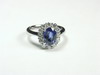 Appraisal: LADY'S RING - PLATINUM MOUNT SET WITH AN OVAL BRILLIANT