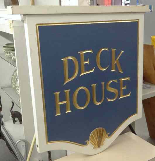 Appraisal: Trade sign ''Deck House'' '' x ''