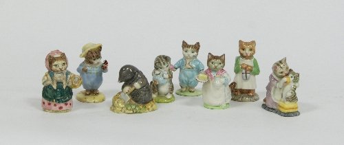 Appraisal: Eight Beswick Beatrix Potter figures including Tom Kitten and Butterfly