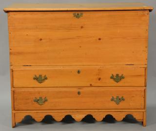 Appraisal: Primitive two drawer blanket chest ht wd dp Primitive two