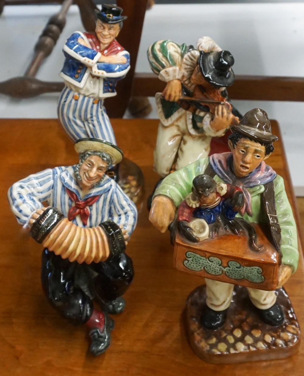 Appraisal: FOUR ROYAL DOULTON PORCELAIN FIGURESFour Royal Doulton Porcelain Figures Including