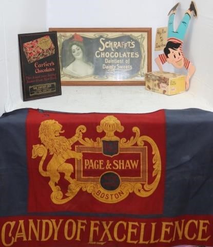 Appraisal: -PIECE SWEETS RELATED LOT TO INCLUDE A CANVASBANNER PAGE SHAW