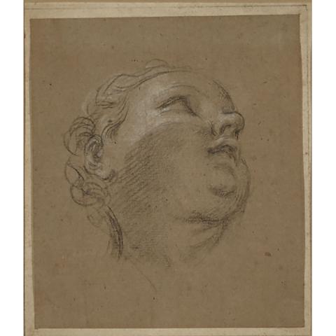 Appraisal: Circle of Pietro da Cortona - STUDY OF A CHERUB