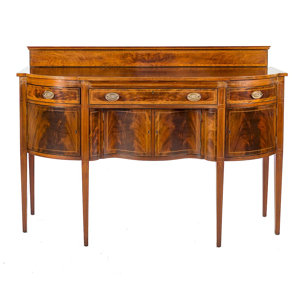 Appraisal: Potthast Federal style inlaid mahogany sideboard Potthast Bro Baltimore MD