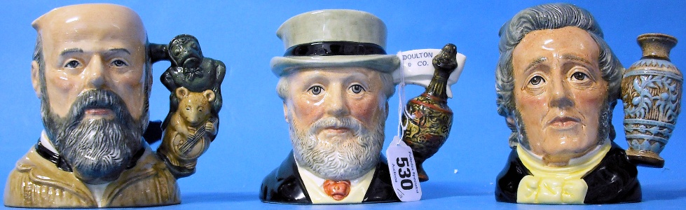 Appraisal: Royal Doulton small Character Jugs George Tinworth D Sir Henry