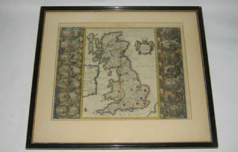 Appraisal: JOANNES JANSSON th CENTURY BRITANNIA hand colored and engraved map