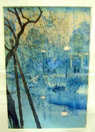 Appraisal: A framed Japanese wood block print