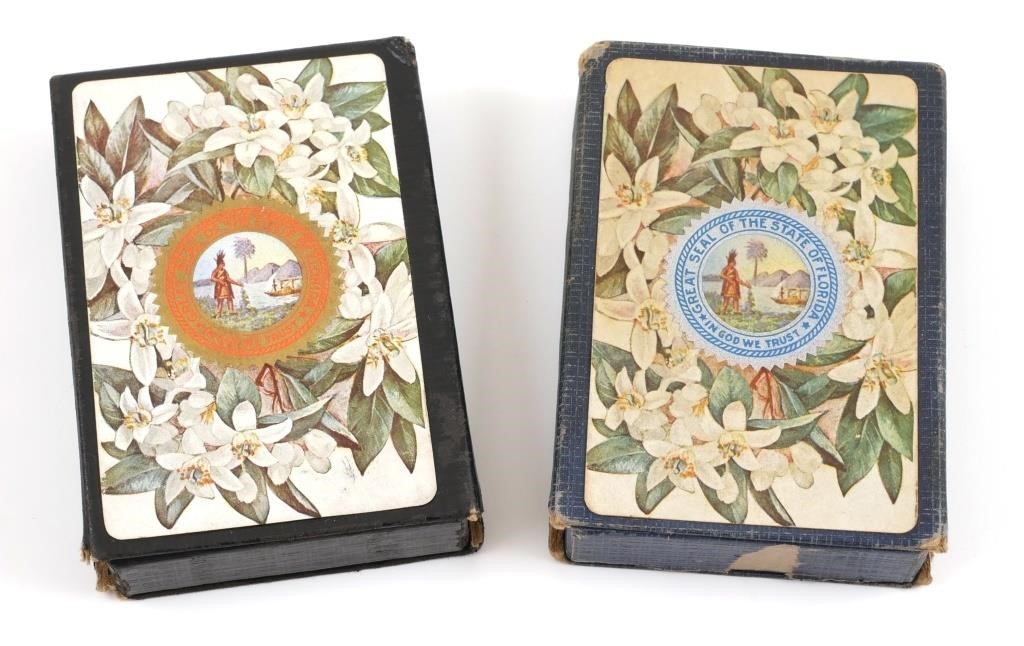 Appraisal: Two slightly different decks of playing cards each with an