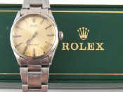 Appraisal: Rolex A gent's stainless steel Rolex Oyster Perpetual wristwatch case