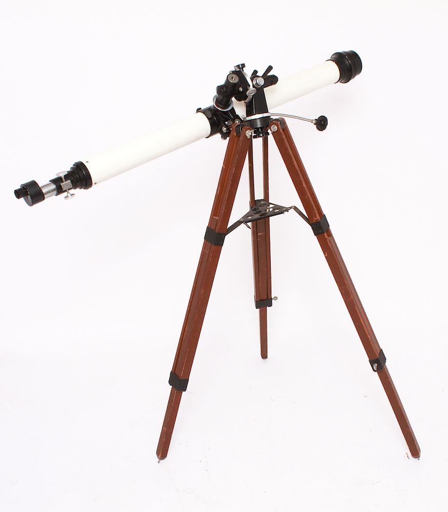 Appraisal: Atco Astronomical Telescope w Tripod Box Atco Astronomical telescope with