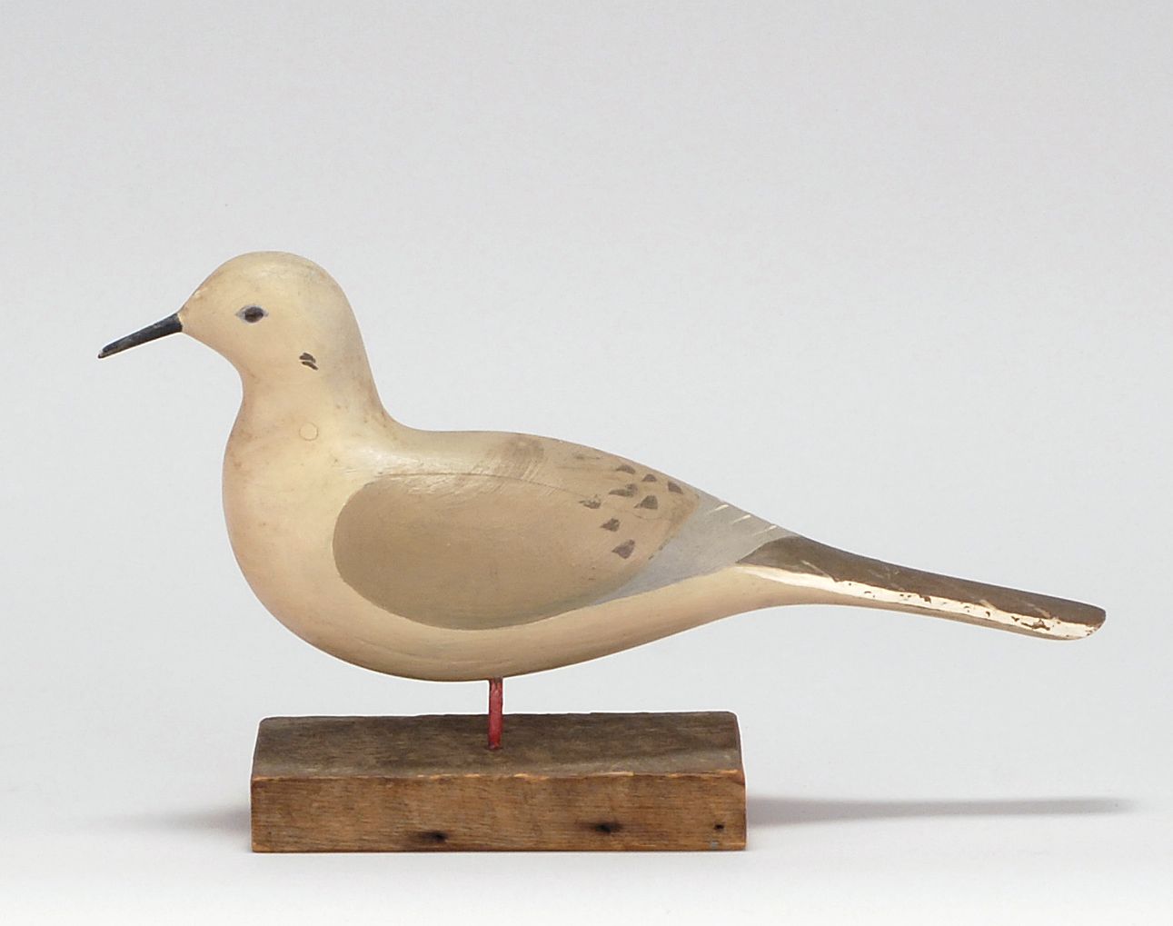 Appraisal: WOOD CARVING OF A DOVE By Elmer O Stennes a