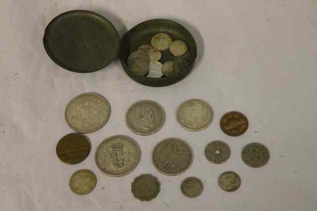 Appraisal: A COLLECTION OF CHINESE AND OTHER COINS including a fifty