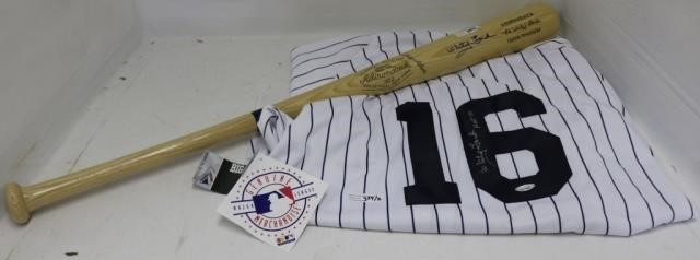 Appraisal: WHITEY FORD SIGNED YANKEES BASEBALL JERSEY MAJESTIC MFG CO SIGNED