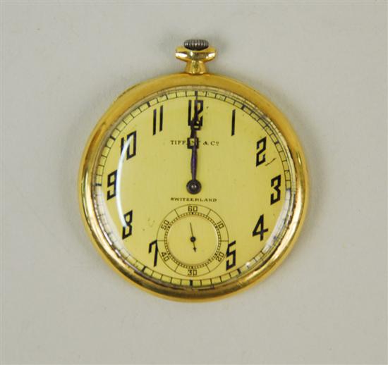 Appraisal: K GOLD POCKET WATCH Touchon Co Switzerland jewels retailed by