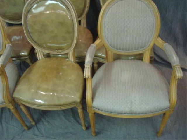 Appraisal: Louis XV style dining chairs pairs of arms and sides