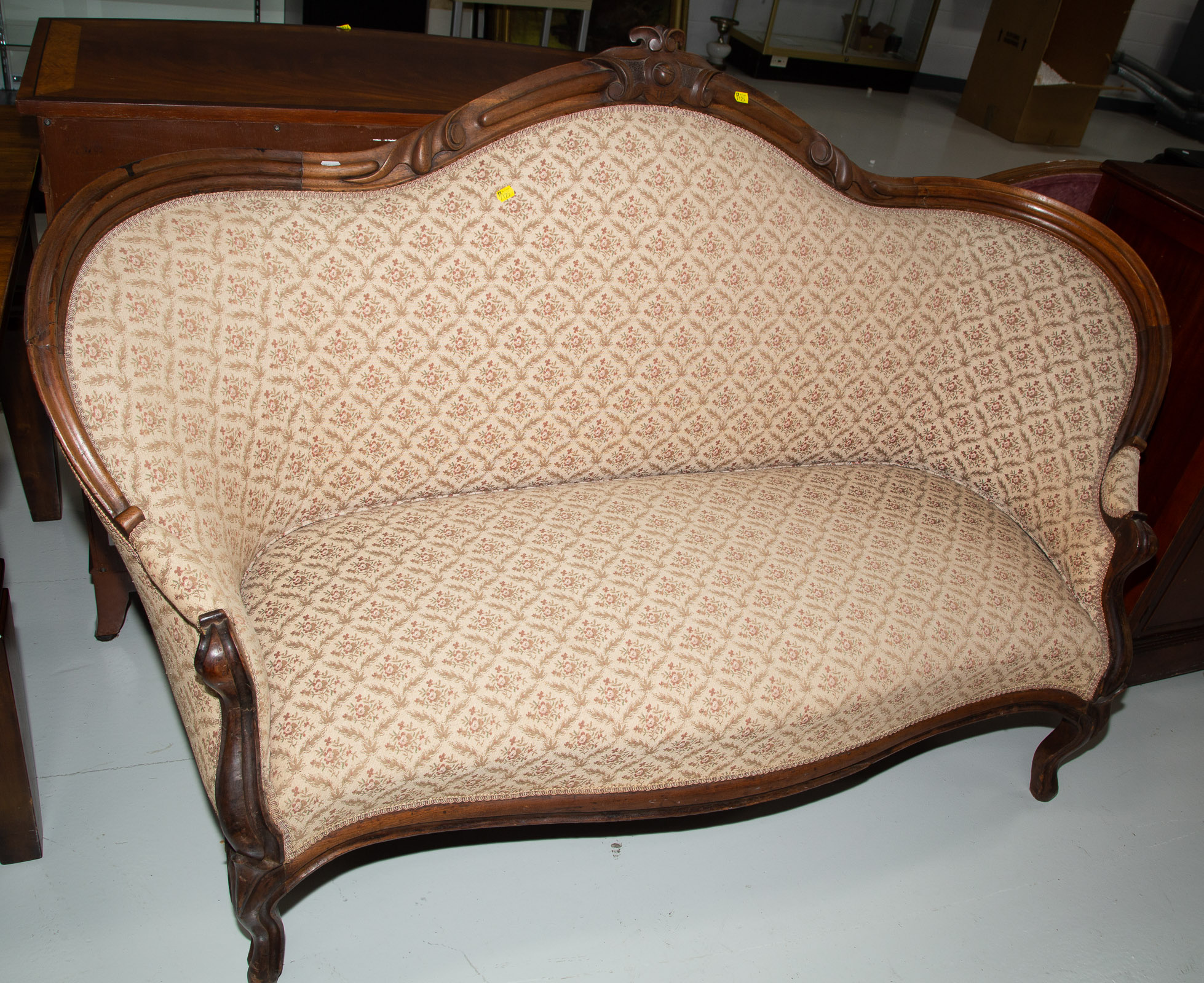 Appraisal: AMERICAN RENAISSANCE REVIVAL SOFA nd half th century Approximately in