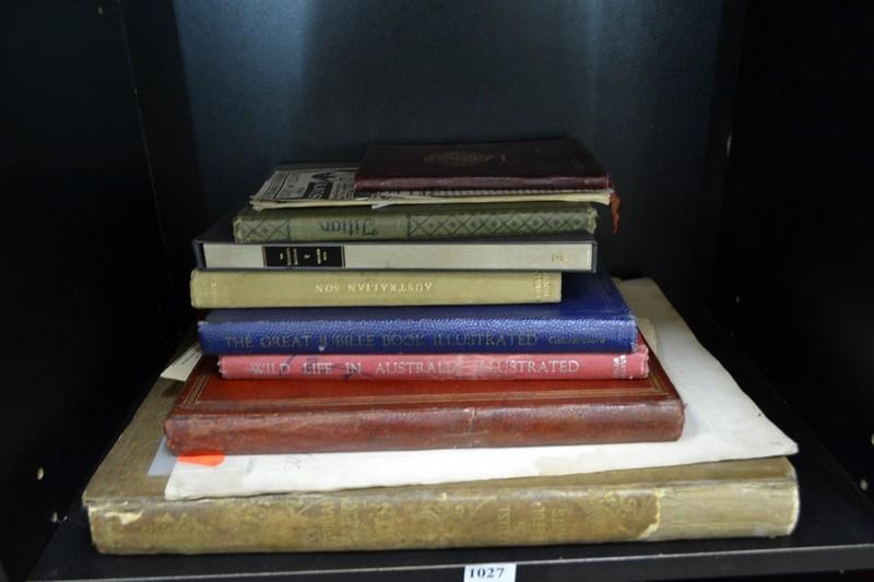 Appraisal: PART SHELF OF VINTAGE BOOKS INCL AUSTRALIAN SON THE SOLDIERS