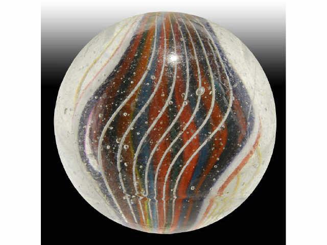 Appraisal: Naked Triple Ribbon Swirl Marble Description Stunning naked triple ribbon