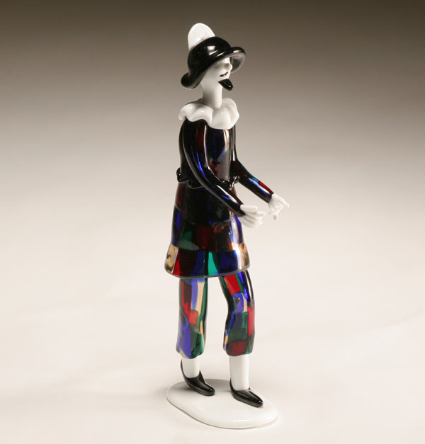 Appraisal: Venini Pezzato Murano glass patchwork figure designed by Fulvio Bianconi