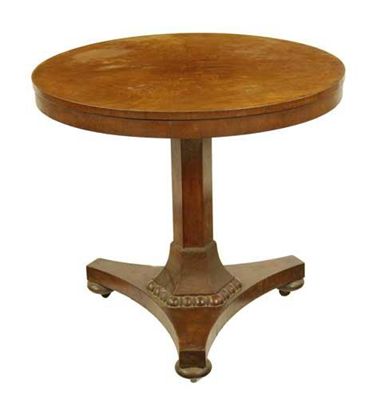 Appraisal: A th century rosewood centre table having a circular tilt-top