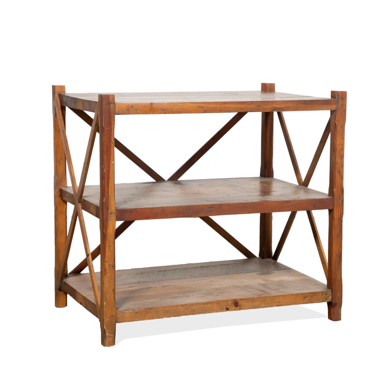 Appraisal: RALPH LAUREN POLO TWO-TIER PINE ETAGERE Polo Ralph Lauren two-tier