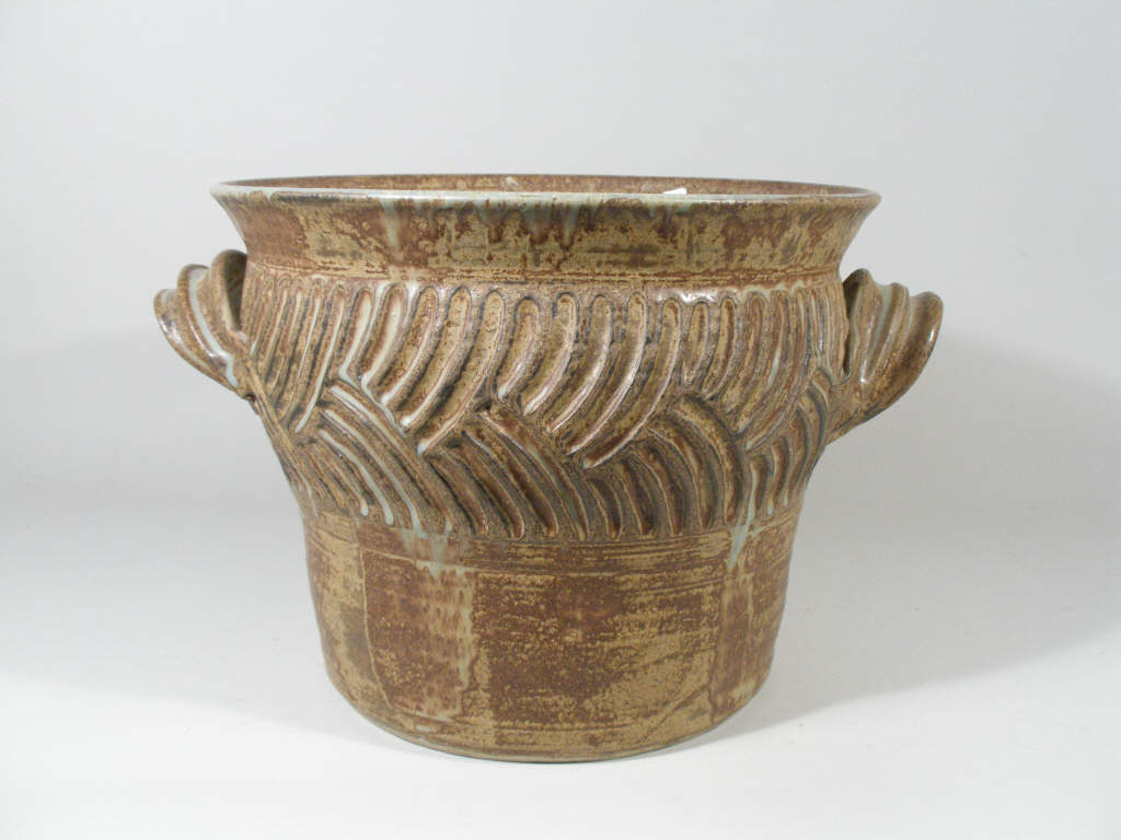 Appraisal: Contemporary NC Pottery Cache Pot Clyde Gobble by Clyde Gobble