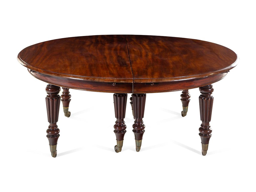 Appraisal: A William IV Mahogany Extension Dining Table A William IV