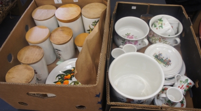 Appraisal: A collection of Portmeirion Botanical Dinner Wares to include Storage