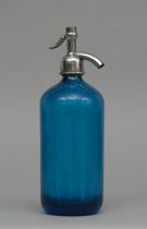 Appraisal: Iroquois Seltzer Bottle early th Century Turquoise glass bottle with