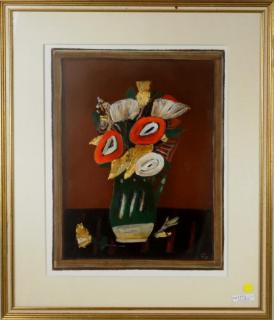 Appraisal: Corneliu Petrescu Still Life Mixed Media Corneliu Petrescu Romanian -