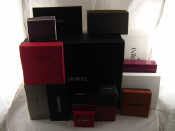 Appraisal: Various designer boxes including Cartier Chanel Louis Vuitton Asprey Prada