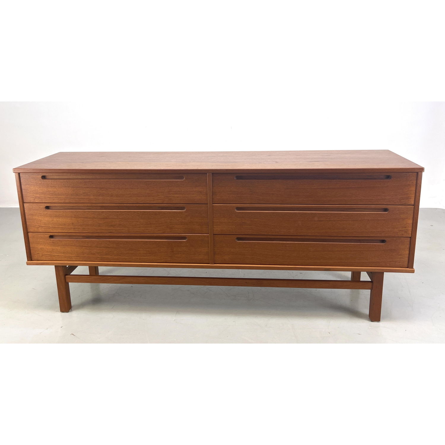 Appraisal: Nils Jonsson Danish Modern Teak Low Dresser Dimensions H inches