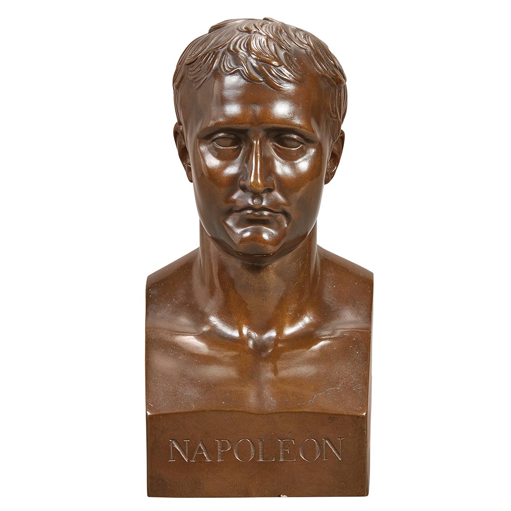 Appraisal: French Bronze Bust of Napoleon Bonaparte After Antoine-Denis Chaudet cast