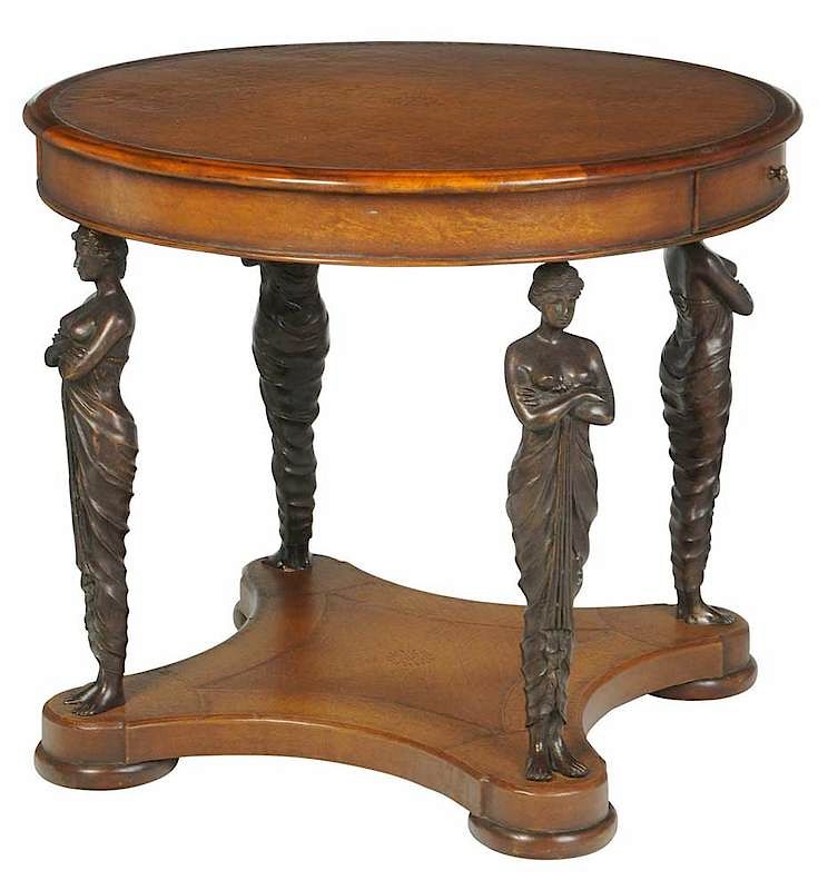 Appraisal: Empire Style Center Table by Theodore Alexander late th century