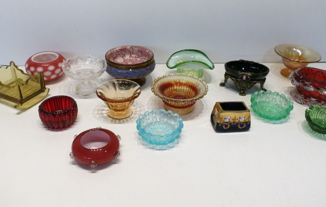 Appraisal: COLLECTION OF ASSORTED SALT CELLARS fifty pieces various designs made