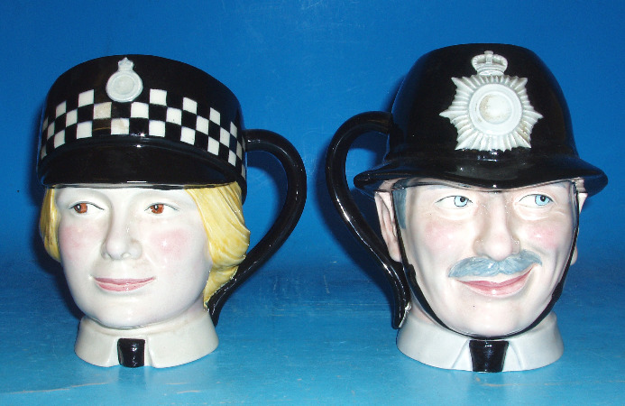 Appraisal: Masons Character Jugs Good Companions The Policeman and The Policewoman