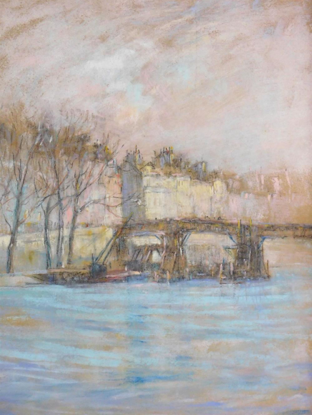 Appraisal: Louis Orr Connecticut France - pastel on paper Ile St