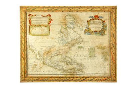 Appraisal: EARLY MAP OF NORTH AMERICA America Septentrionalis Augsburg Guillaume de