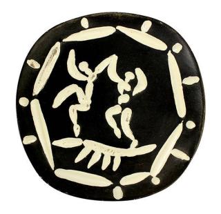 Appraisal: Ceramic plate by Pablo Picasso Pablo Picasso Spanish - Deux