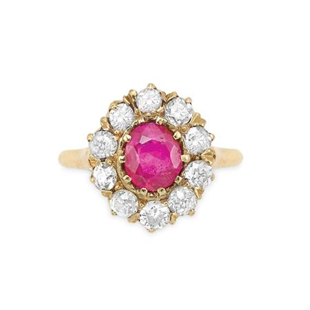 Appraisal: Gold Ruby and Diamond Ring Estimate -