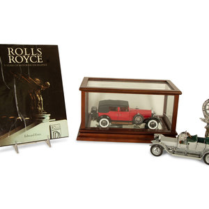 Appraisal: A Group of Automotive Collectibles th Century comprising a model