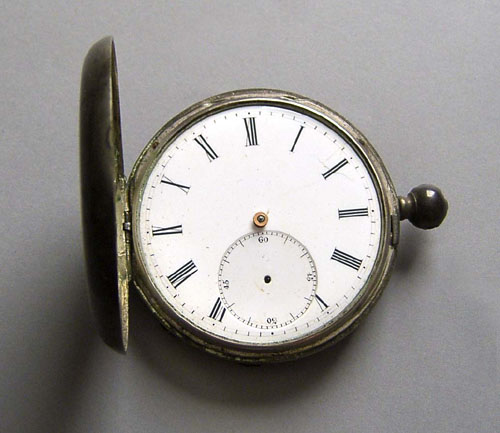 Appraisal: English silver pocket watch inscribed Hanos No J F Cooper