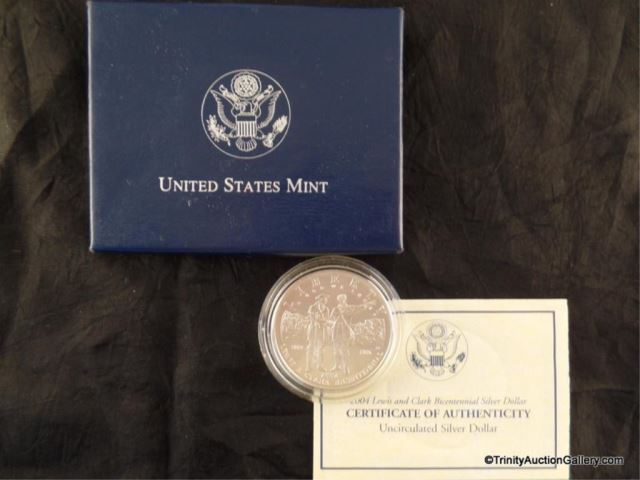 Appraisal: Silver Lewis Clark Bicentennial Unc CoinMinted by the U S