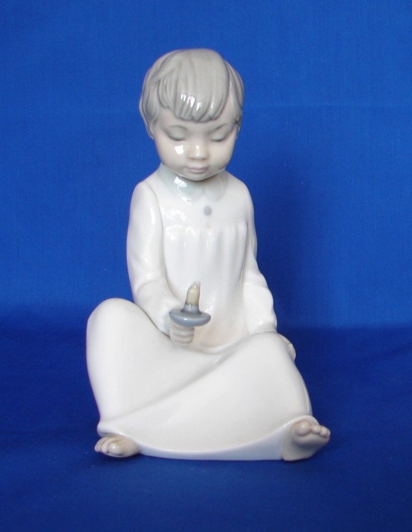 Appraisal: Laphir - Pre Nao Figurine - Boy with Candle Good